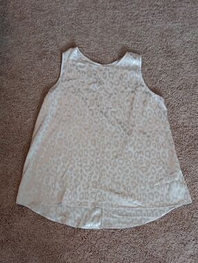 Sleeveless Animal Print Tank Top - Blush